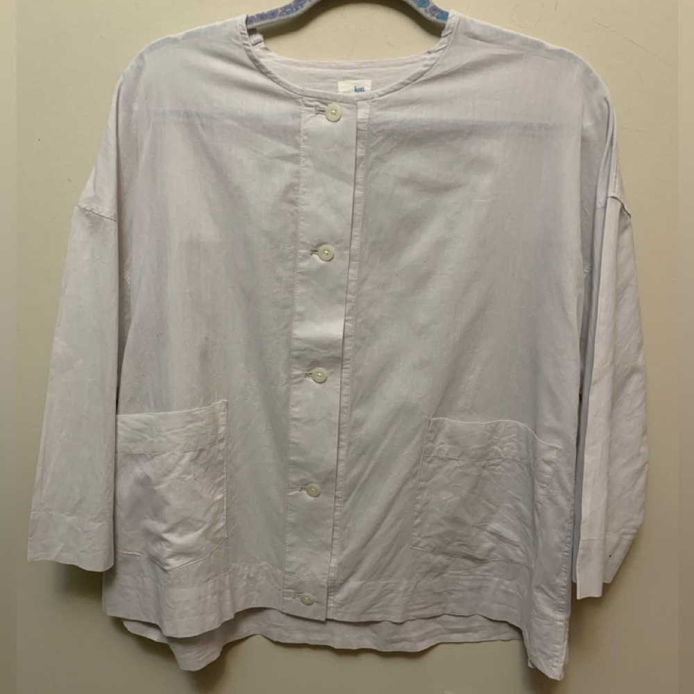 KOTI KOTI Light Gray Button-Up Shirt